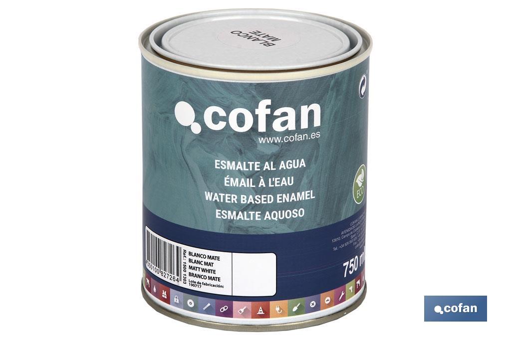 Ecological water-based enamel | 750ml | Several colours - Cofan