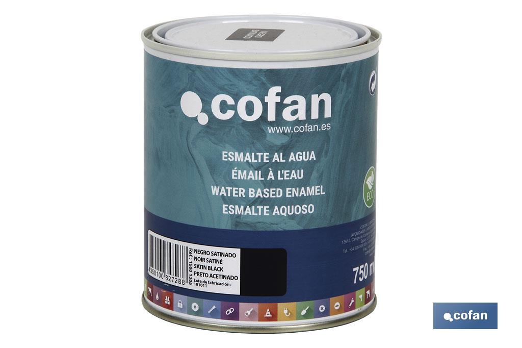 Ecological water-based enamel | 750ml | Several colours - Cofan