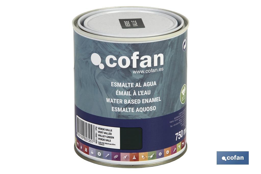 Ecological water-based enamel | 750ml | Several colours - Cofan