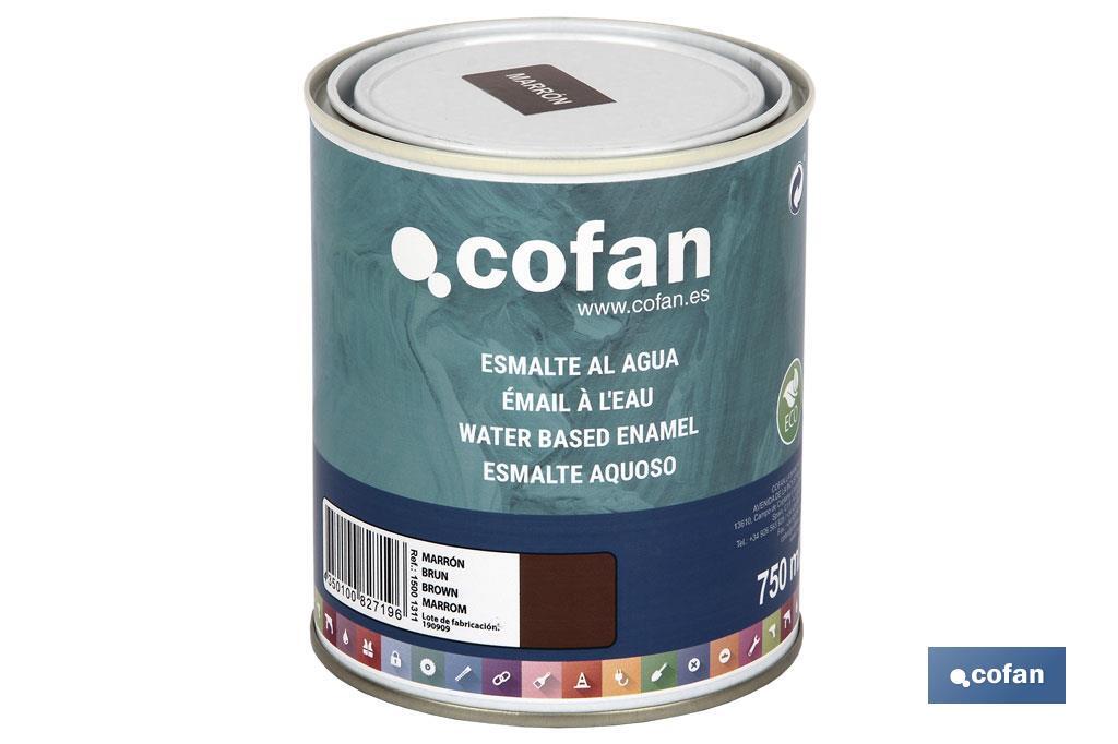 Ecological water-based enamel | 750ml | Several colours - Cofan