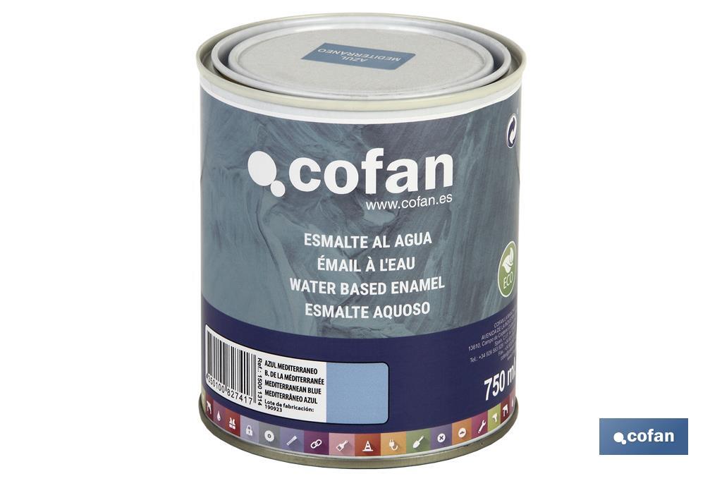 Ecological water-based enamel | 750ml | Several colours - Cofan