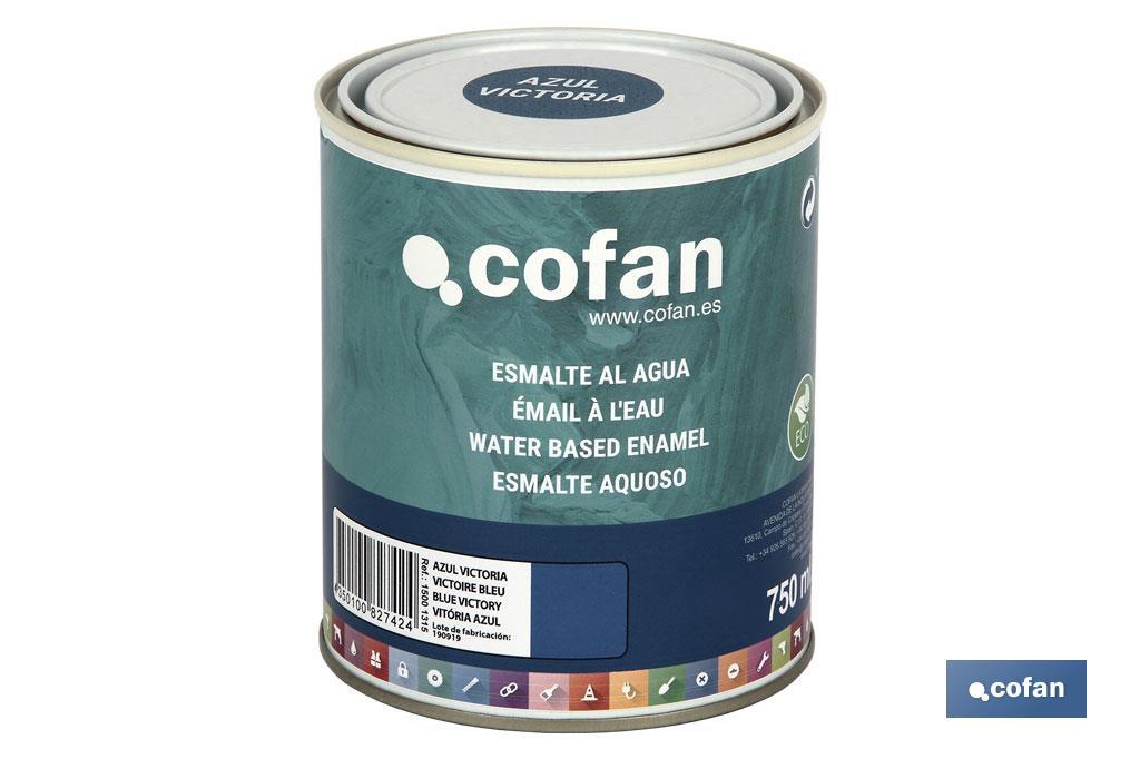Ecological water-based enamel | 750ml | Several colours - Cofan