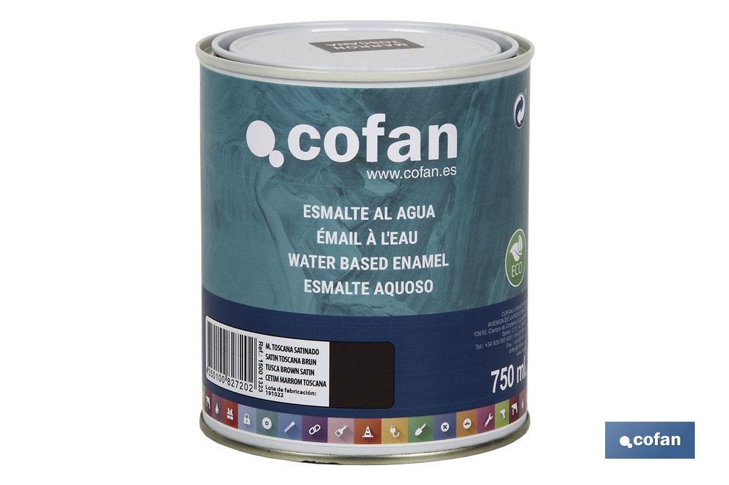 Ecological water-based enamel | 750ml | Several colours - Cofan