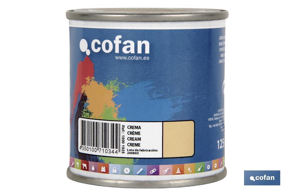 Esmalte Sintético | Em várias Cores | Embalagem 125 ml, 375 ml, 750 ml ou 4 L - Cofan