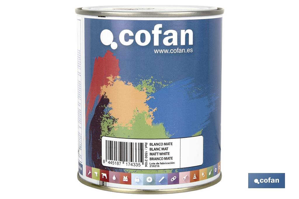 Esmalte Sintético | Em várias Cores | Embalagem 125 ml, 375 ml, 750 ml ou 4 L - Cofan