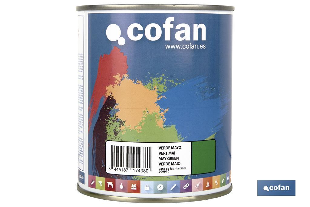 Esmalte Sintético | Em várias Cores | Embalagem 125 ml, 375 ml, 750 ml ou 4 L - Cofan