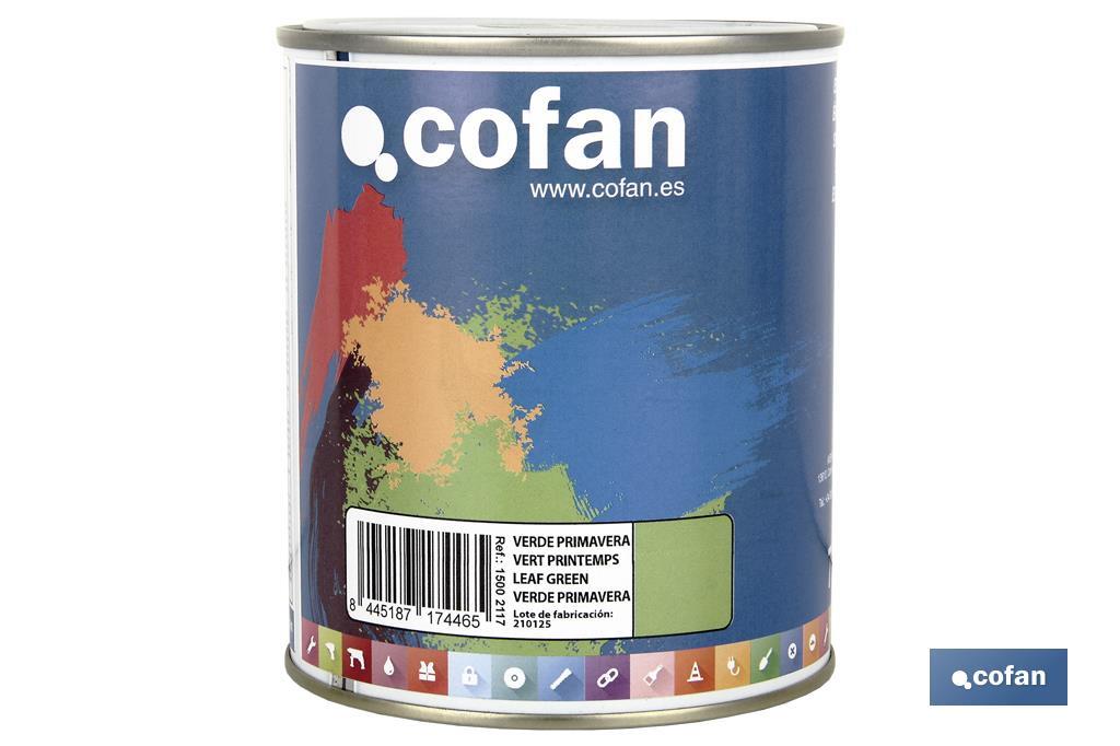 Esmalte Sintético | Em várias Cores | Embalagem 125 ml, 375 ml, 750 ml ou 4 L - Cofan