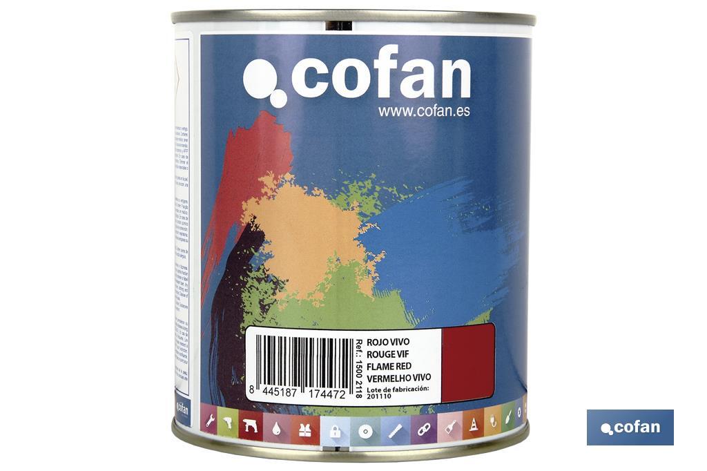 Esmalte Sintético | Em várias Cores | Embalagem 125 ml, 375 ml, 750 ml ou 4 L - Cofan