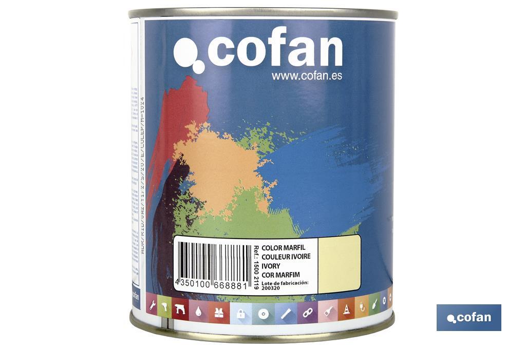 Esmalte Sintético | Em várias Cores | Embalagem 125 ml, 375 ml, 750 ml ou 4 L - Cofan