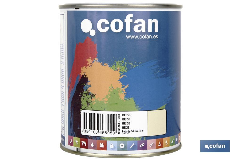 Esmalte Sintético | Em várias Cores | Embalagem 125 ml, 375 ml, 750 ml ou 4 L - Cofan