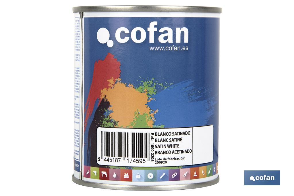 Esmalte Sintético | Em várias Cores | Embalagem 125 ml, 375 ml, 750 ml ou 4 L - Cofan