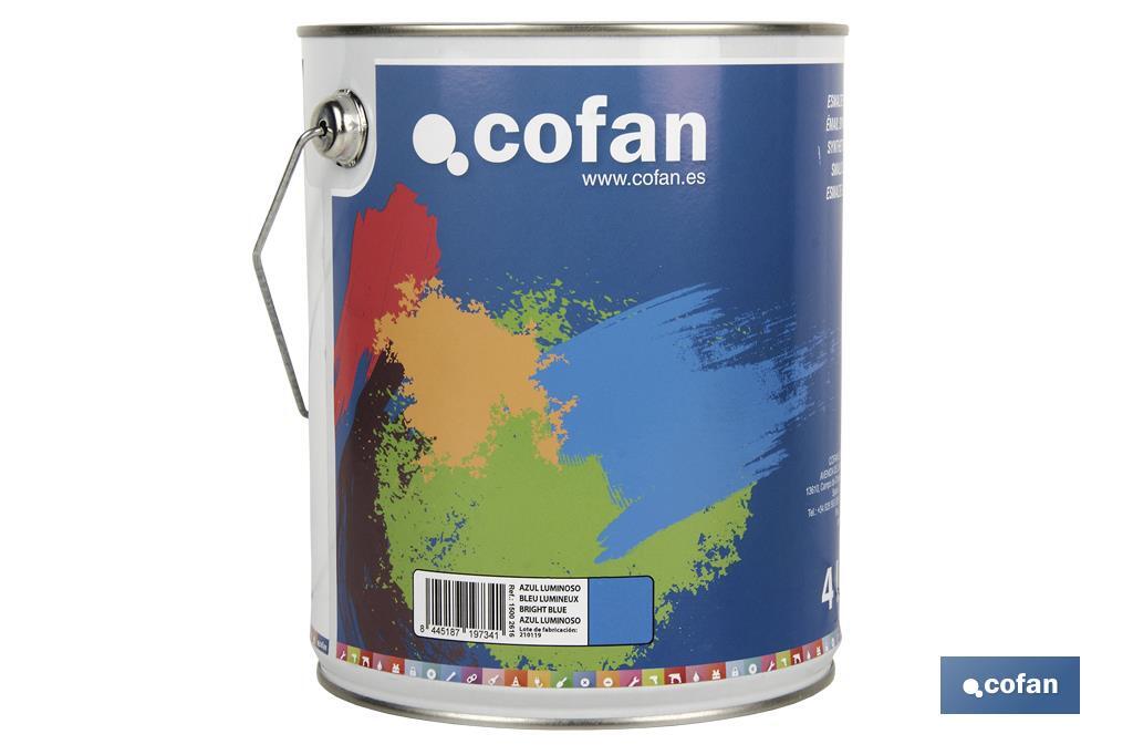 Esmalte Sintético | Em várias Cores | Embalagem 125 ml, 375 ml, 750 ml ou 4 L - Cofan