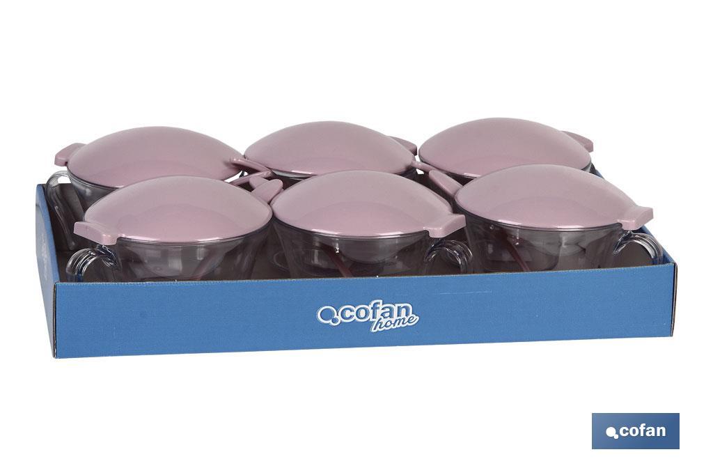 Açucareiro com tampa | Modelo Albahaca | Polipropileno e Poliestireno | Capacidade 120 ml | Varias cores - Cofan