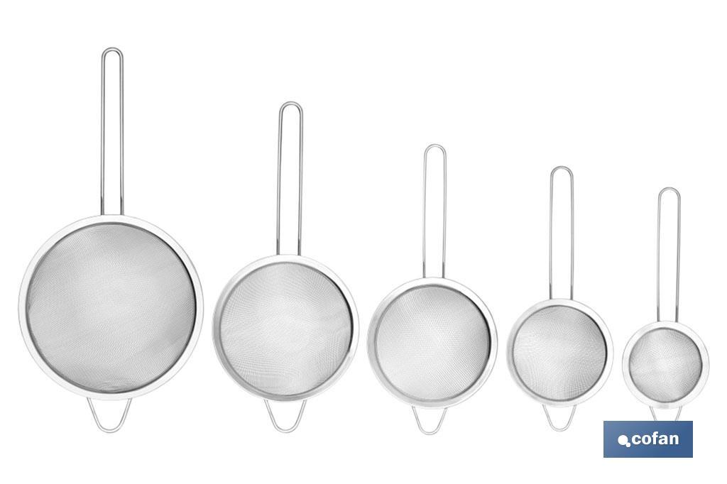 Colador en Acero Inox 304 | Modelo Sena | Varias medidas | Colador Versátil para diferentes funciones en la cocina - Cofan