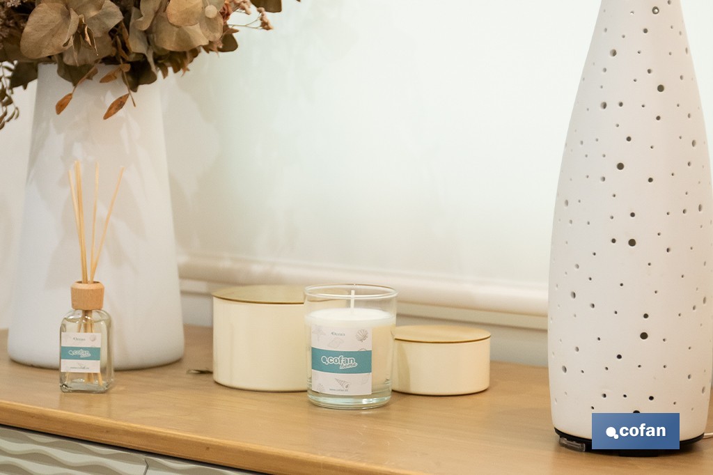 Reed diffuser | Aroma of ocean | Rattan scent sticks - Cofan