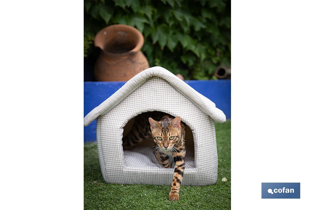 Fabric house for pets | Portable washable house | Outer dimensions: 42 x 40 x 40cm - Cofan