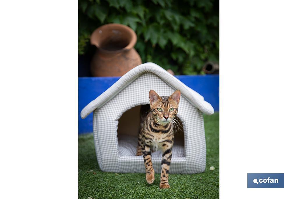 Fabric house for pets | Portable washable house | Outer dimensions: 42 x 40 x 40cm - Cofan