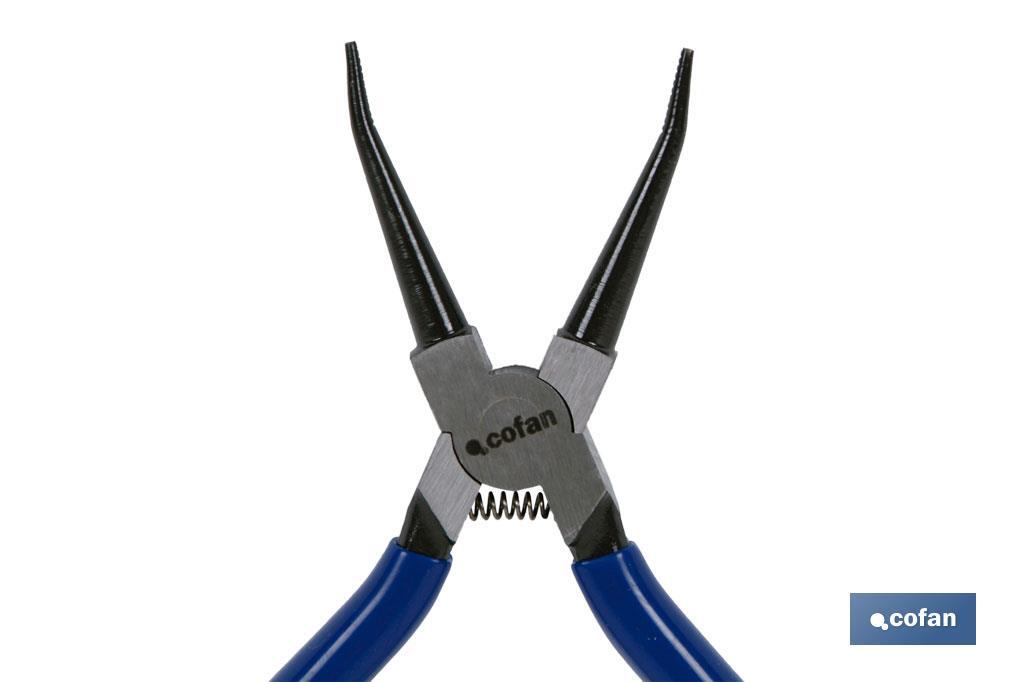 Round nose pliers for internal circlips | High-quality steel | Size: 300mm - Cofan