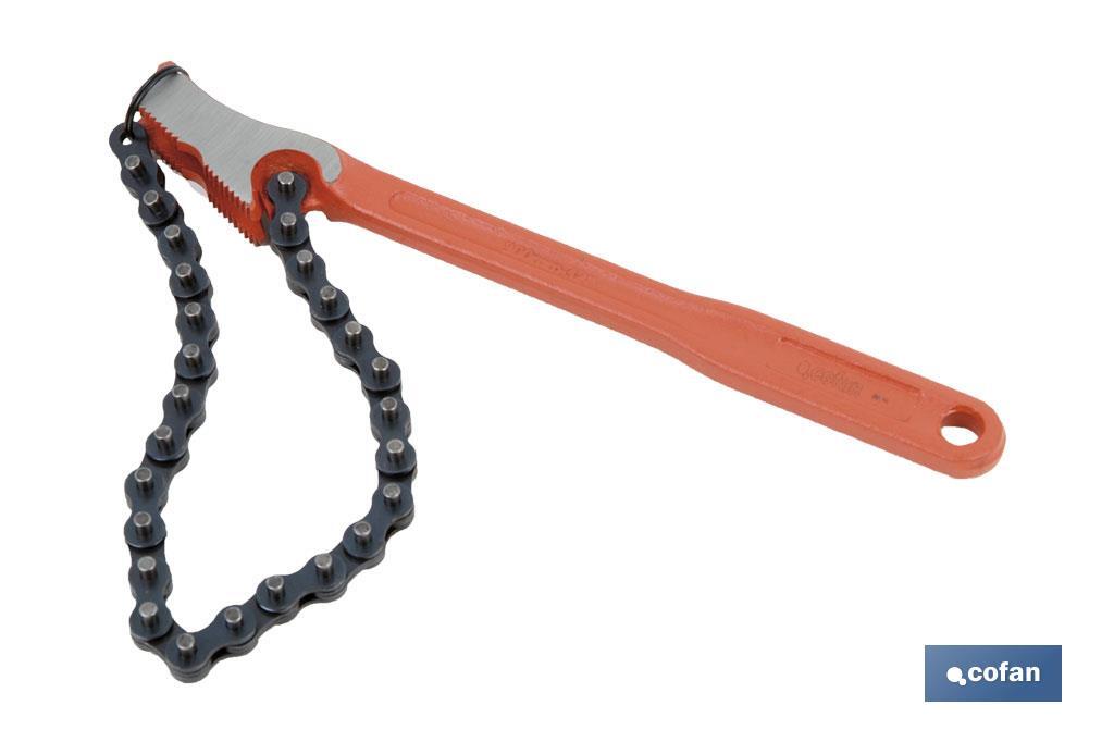 Replacement of reversible chain | Size 4" and length: 300mm | Plumbing tool - Cofan