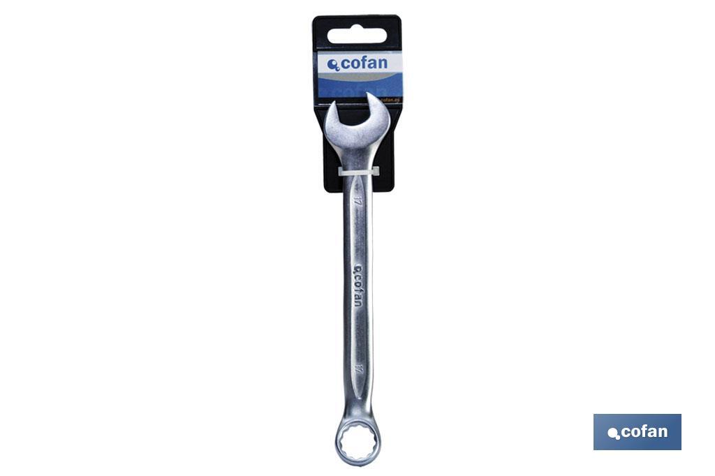 Polished combination spanners | Chrome-vanadium steel | Size: 50mm - Cofan