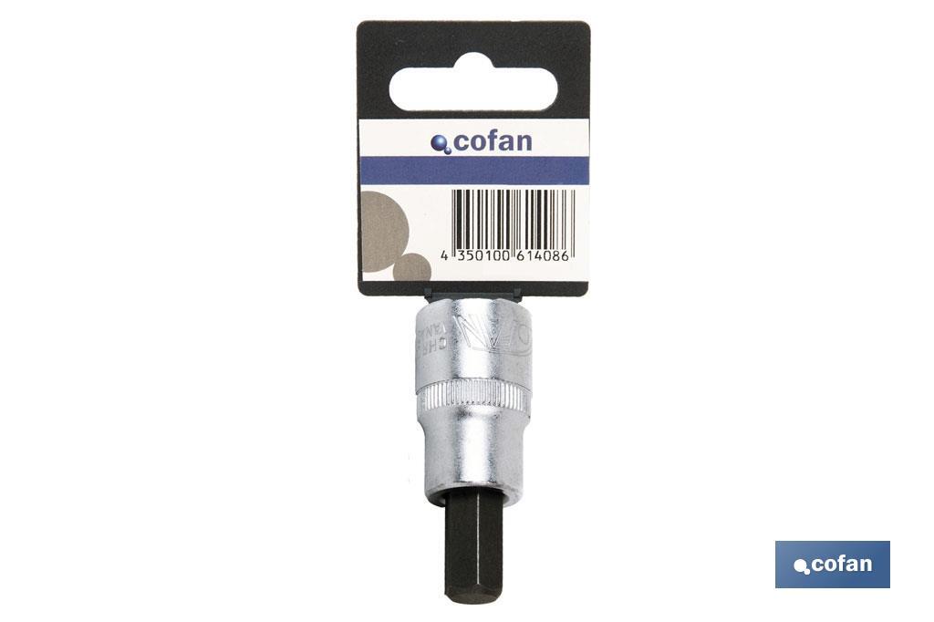 Socket wrenches with hegaxonal bit 1/4" - Cofan