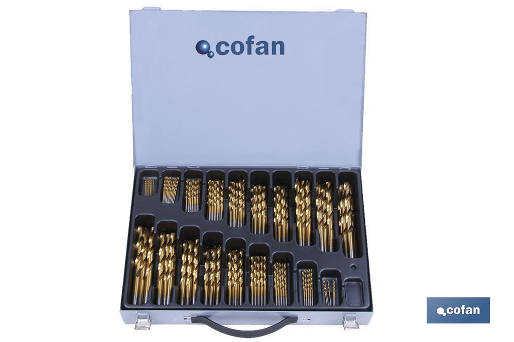 Assorted drill bits case HSS - TIN - Cofan