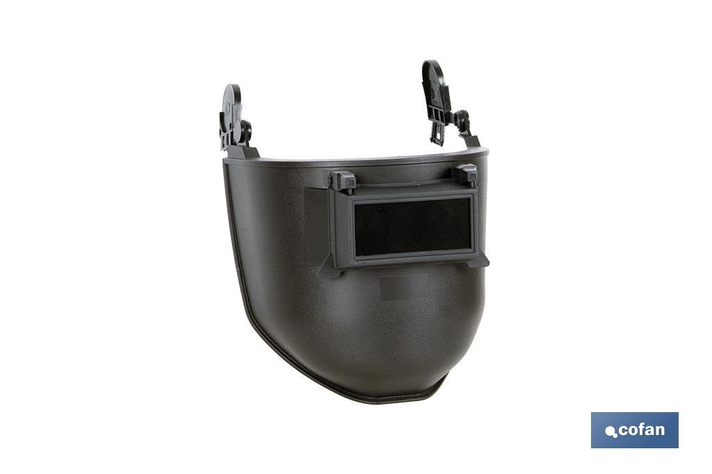 Welding face shield | Suitable for safety helmet | Black - Cofan