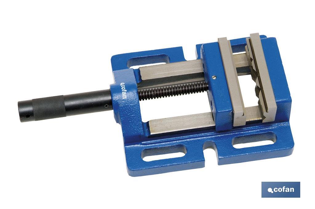 Drill press vice | Available in two sizes | High-quality cast-iron - Cofan