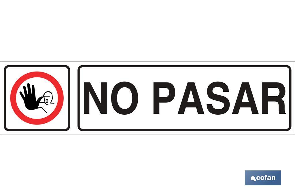 Não passar - Cofan