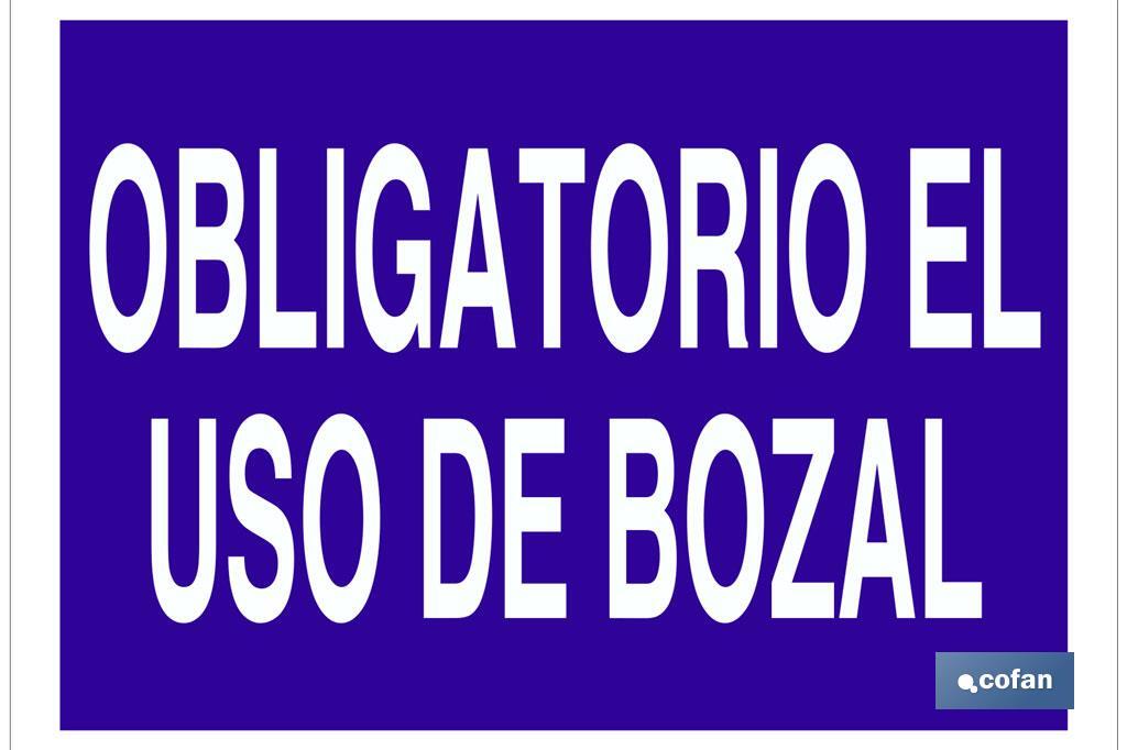 Obligatorio el uso de bozal - Cofan