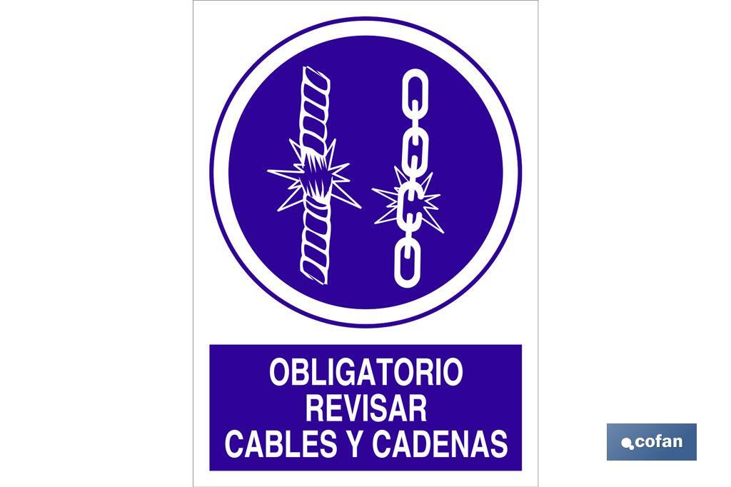 Obligatorio revisar cables y cadenas - Cofan