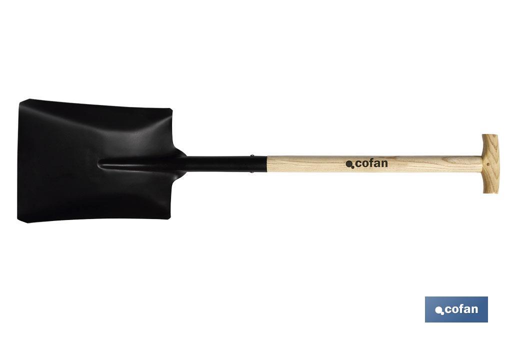 T-handle square mouth shovel - Cofan