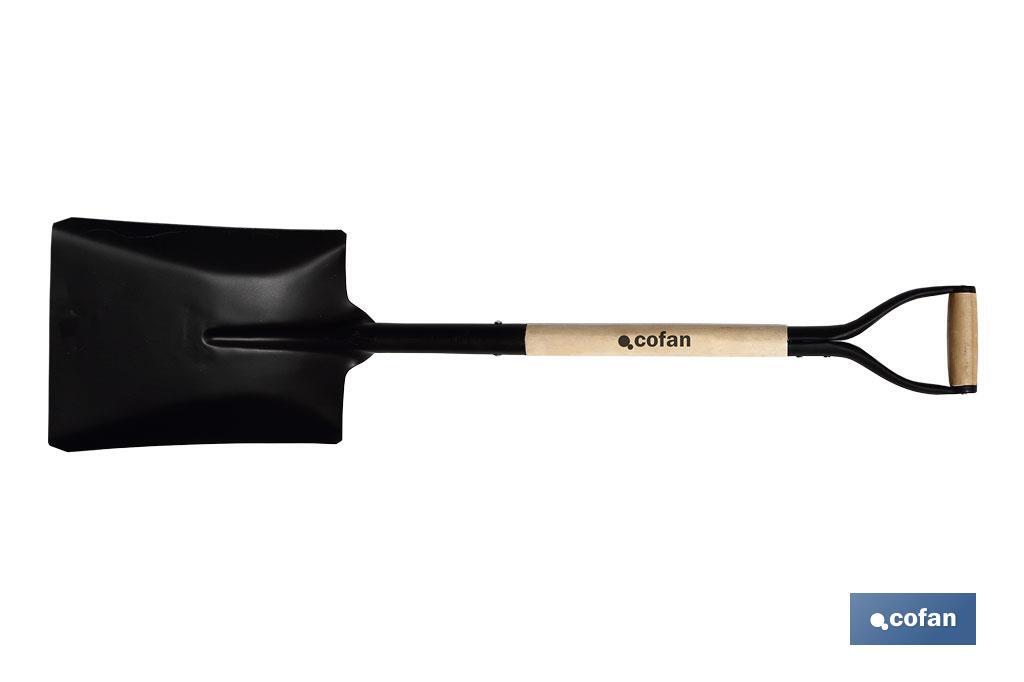 D-handle square mouth shovel - Cofan