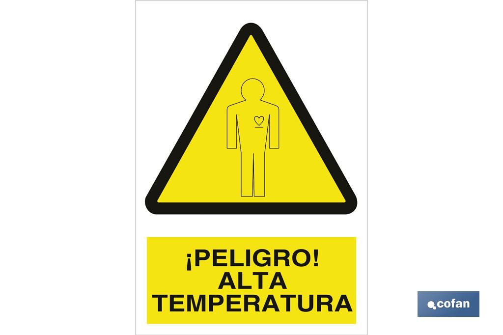 ¡Peligro! alta temperatura - Cofan