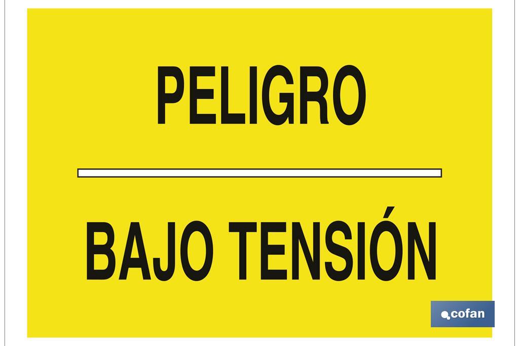 Perigo Baixa tensão - Cofan