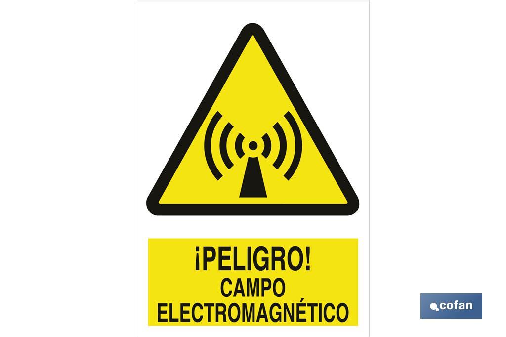 ¡Peligro! campo electromagnético - Cofan