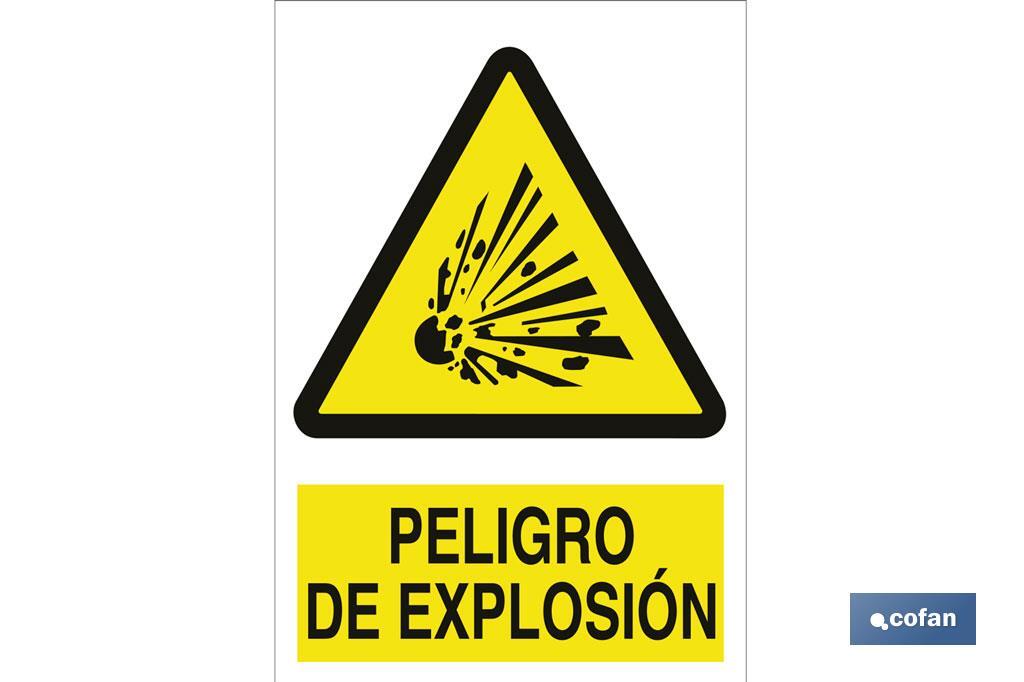 Risk of explosion - Cofan