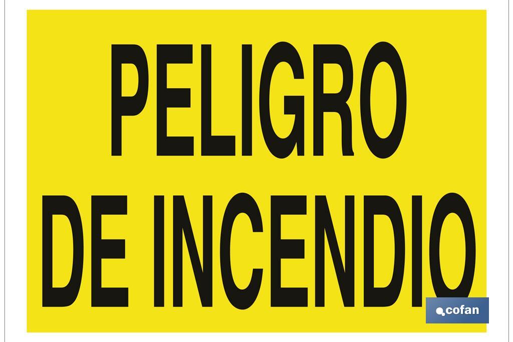 Peligro de incendio - Cofan