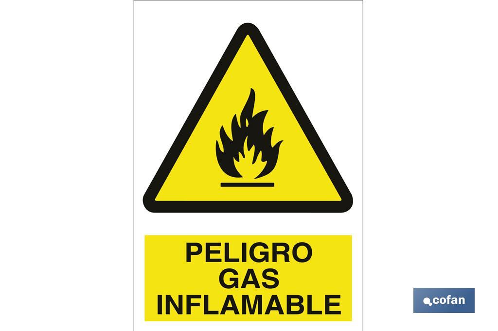 Danger, flammable gas - Cofan