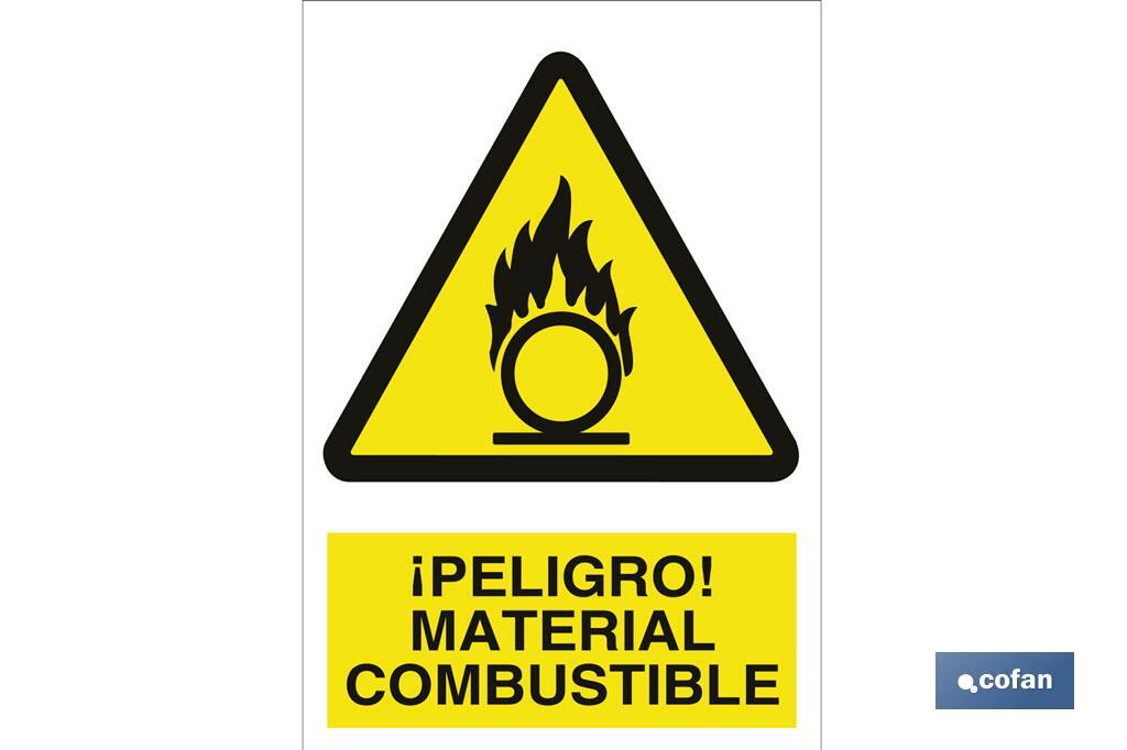 ¡ DANGER ! MATERIEL COMBUSTIBLE - Cofan