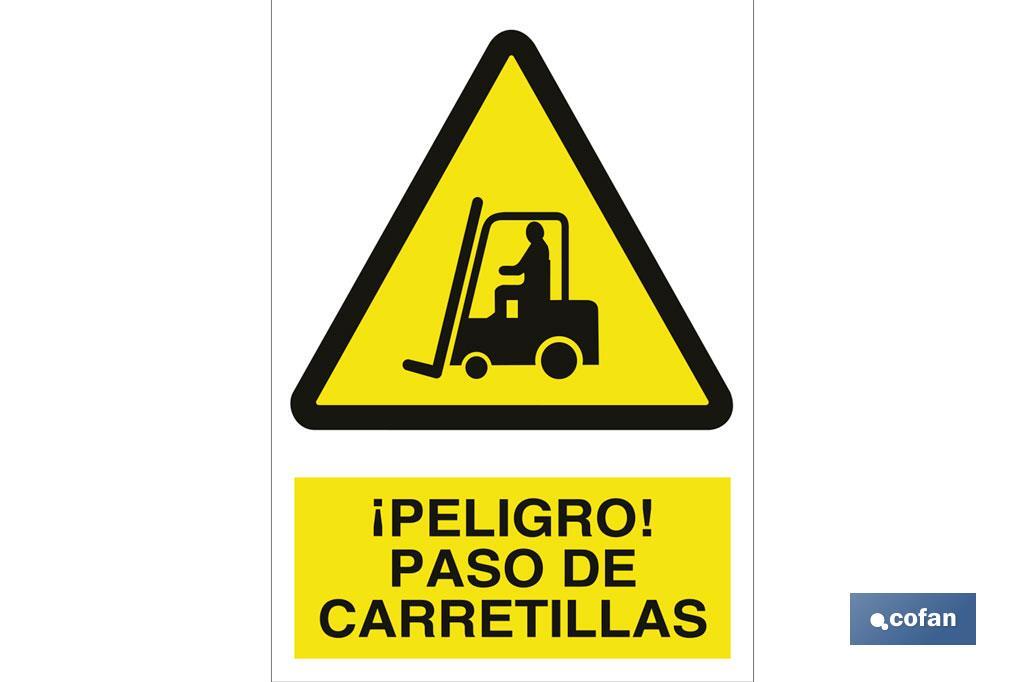 ¡Peligro! paso de carretillas - Cofan