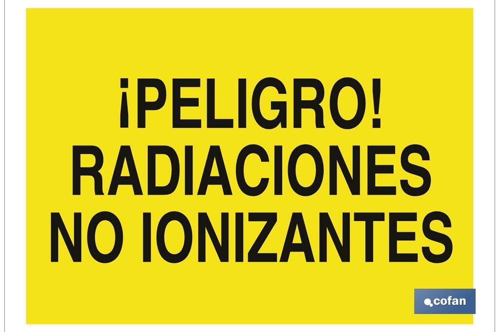 ¡Peligro! radiaciones no ionizantes - Cofan