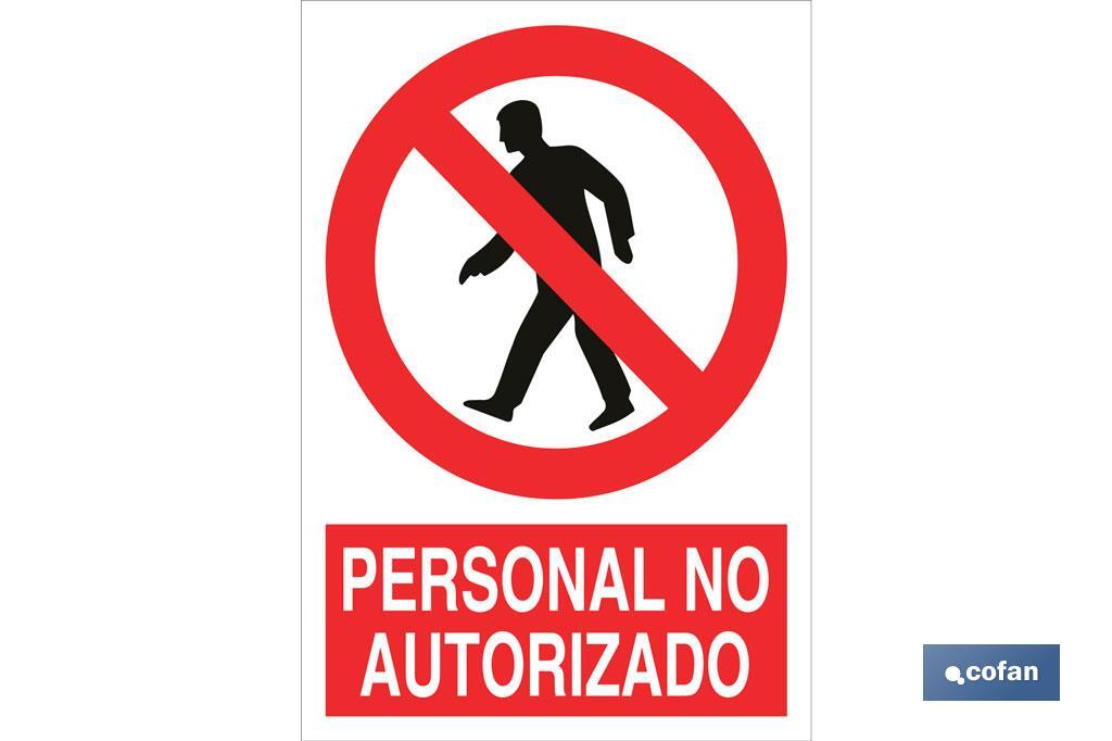 Personal no autorizado - Cofan