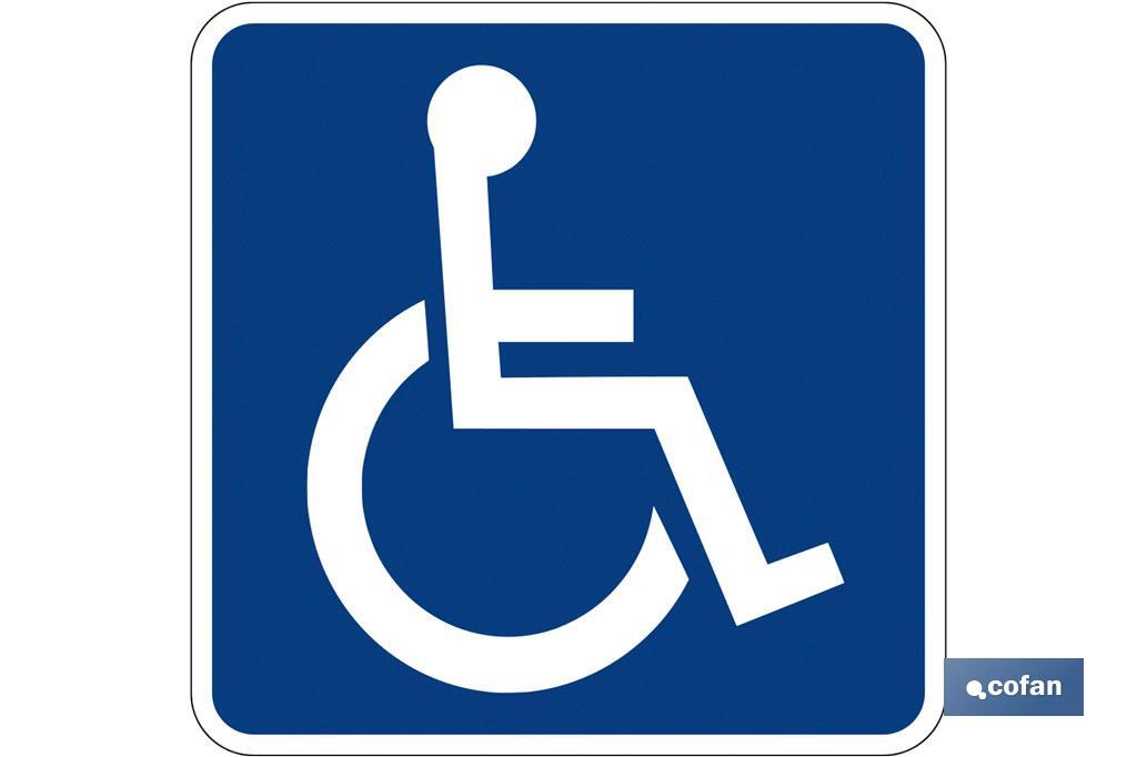 "Behinderte"- V-15 - Schild - Cofan