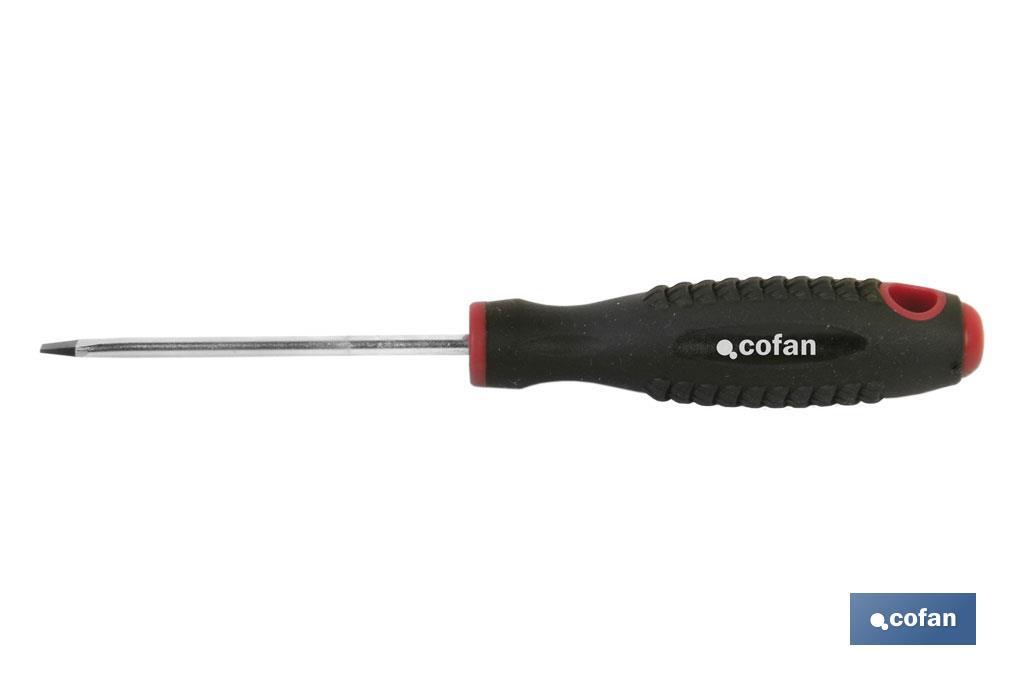 Slotted screwdriver for mechanics | Confort Plus Model | Available screw heads from SL 3mm to SL 8mm - Cofan