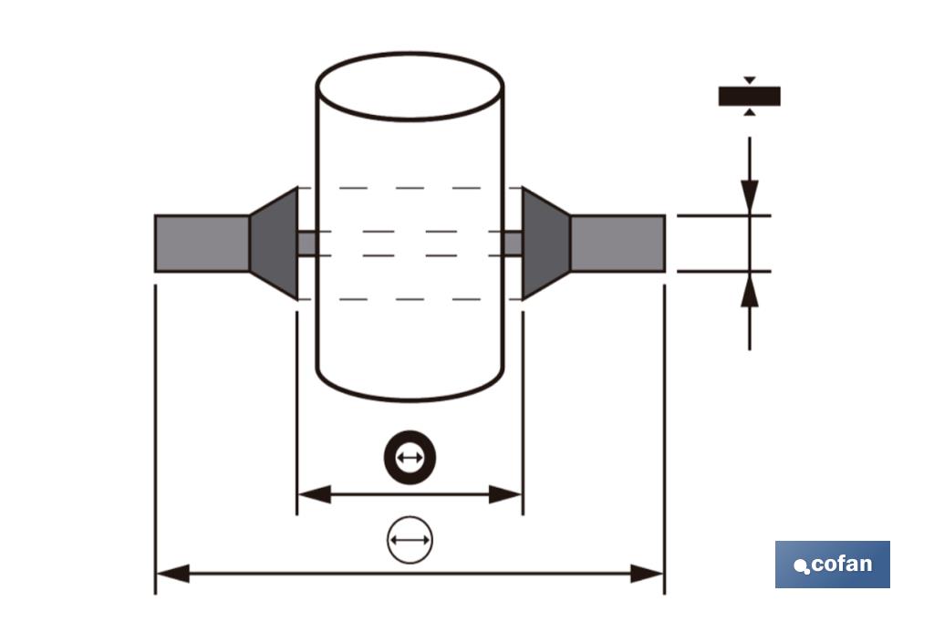 Metal Rubber Washer | Zinc-Plated Steel & NBR | Several Inner & Outer Sizes - Cofan