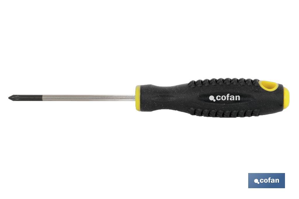Pozidriv screwdriver | Confort Plus Model | Available tip from PZ0 to PZ3 - Cofan