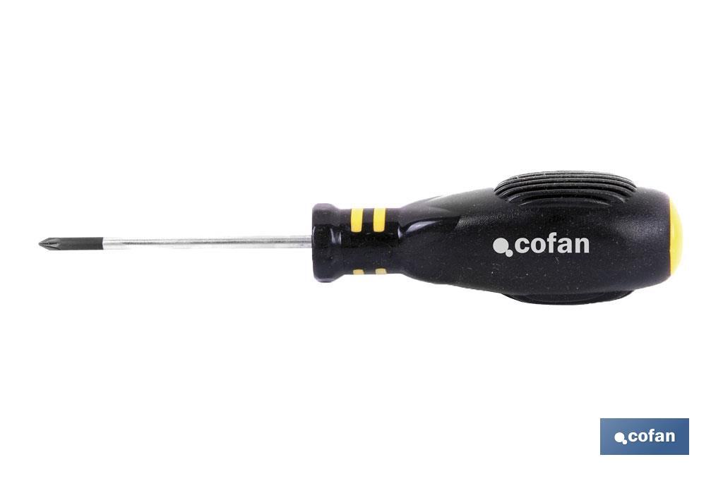 Pozidriv screwdriver | With endcap | Available tip from PZ0 to PZ3 - Cofan