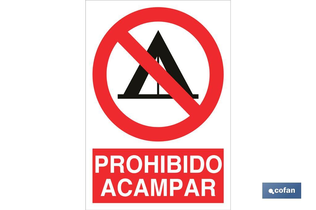 Prohibido acampar - Cofan