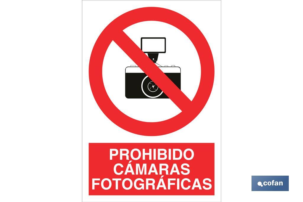 Prohibido cámaras fotográficas - Cofan